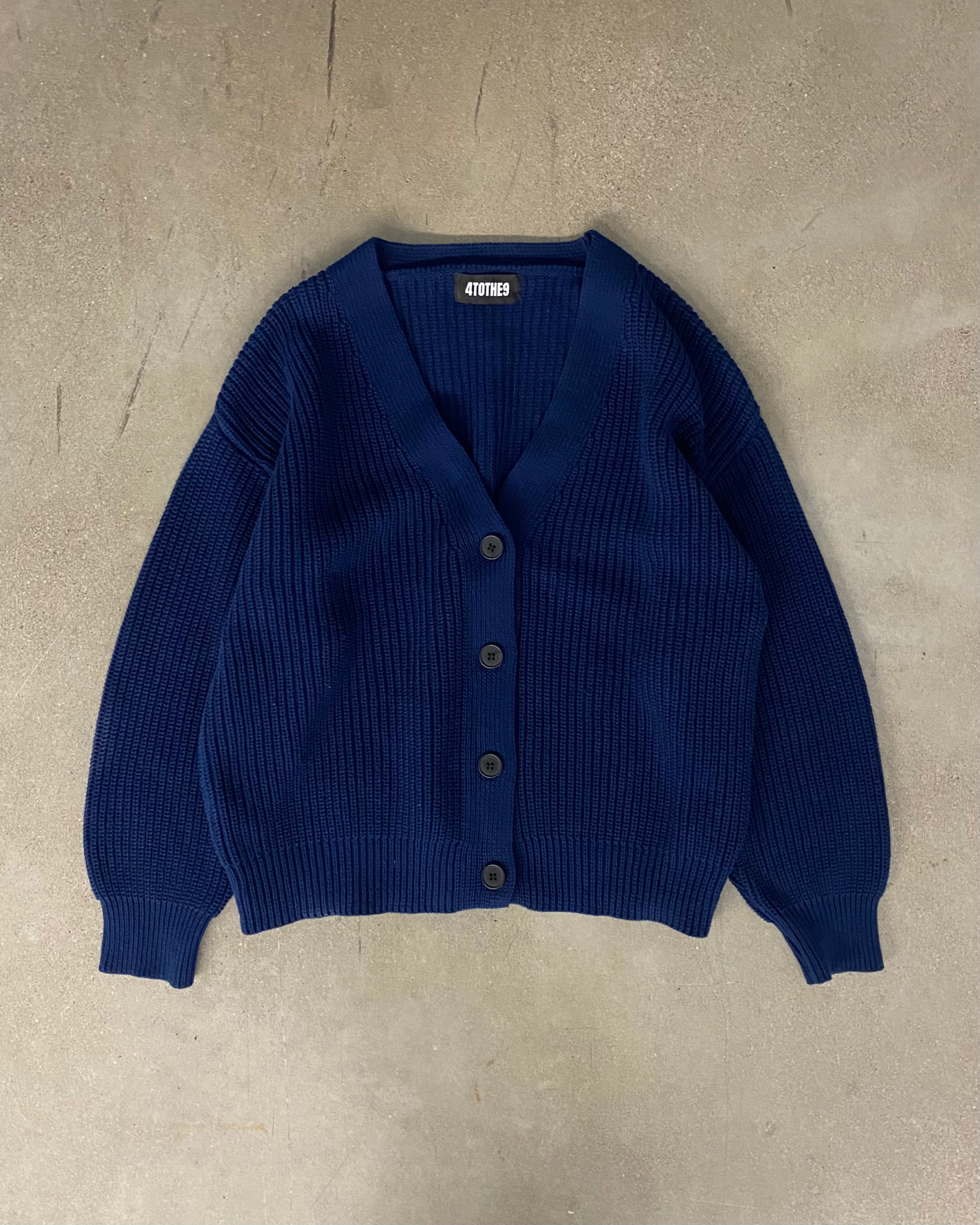 トップス SATUR Cotton Collar Half Cardigan Navy トップス SATUR Cotton Collar Half Cardigan Navy 100% Organic
