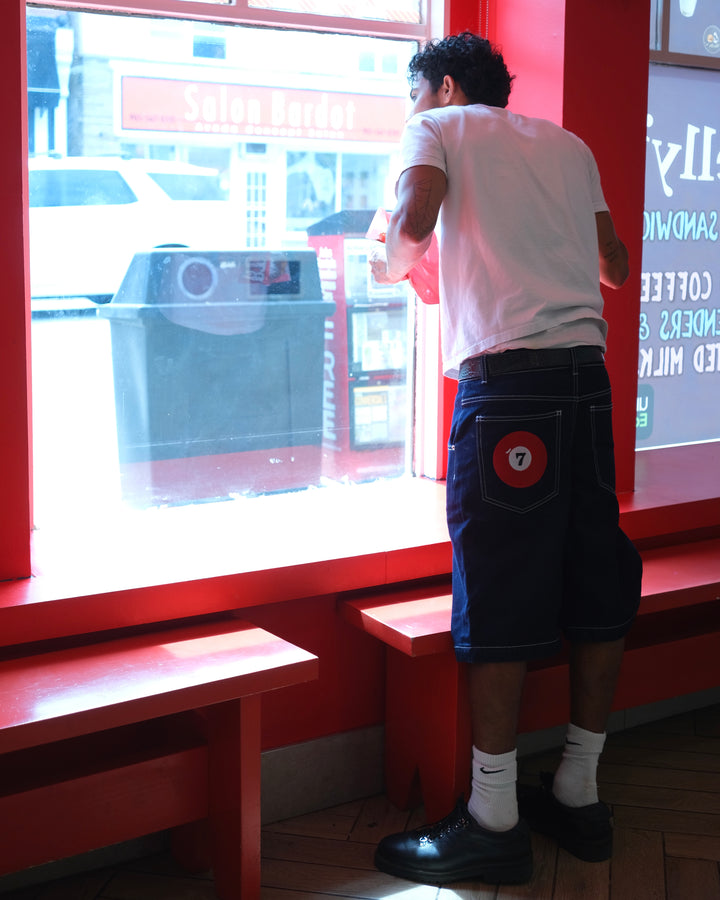 7 Ball Denim Jorts