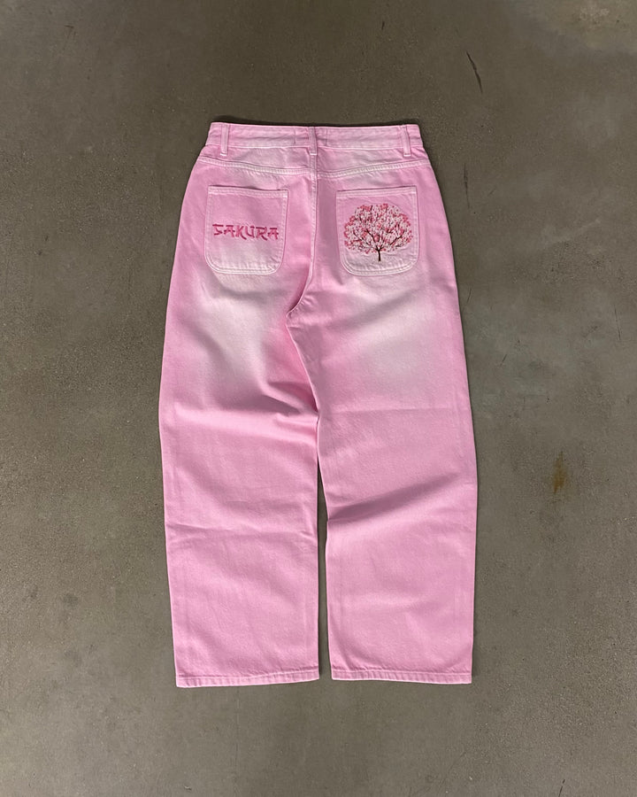 Sakura Pink Denim Jeans