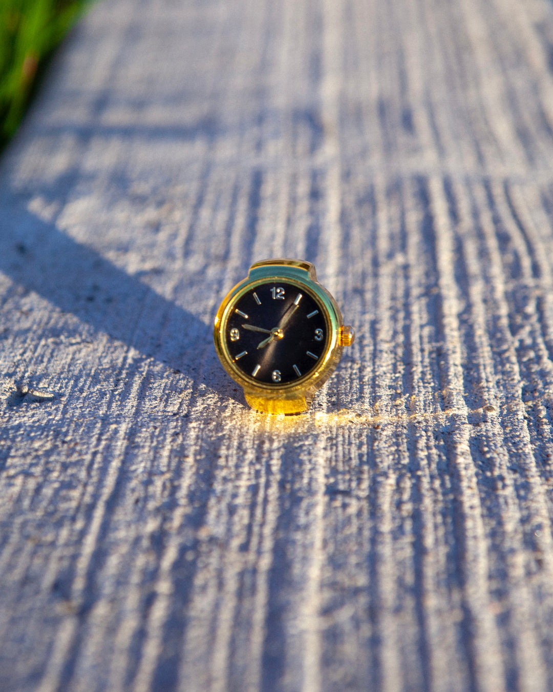 Gold Clock Ring