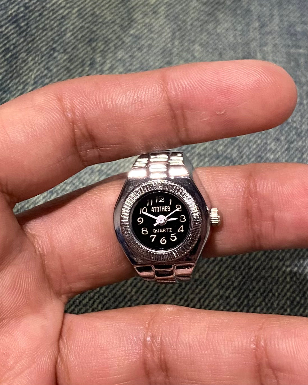 Gold Clock Ring