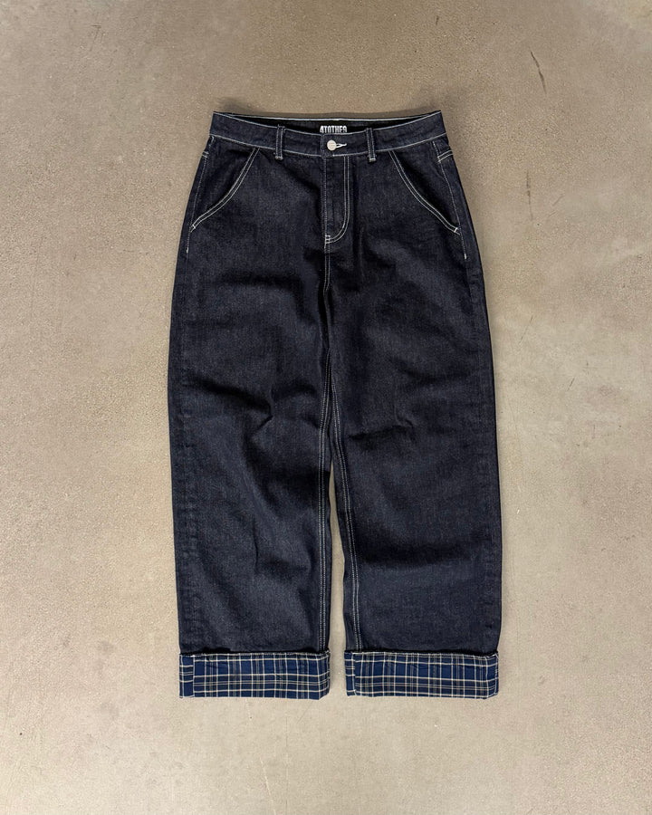 Plaid Denim Jeans