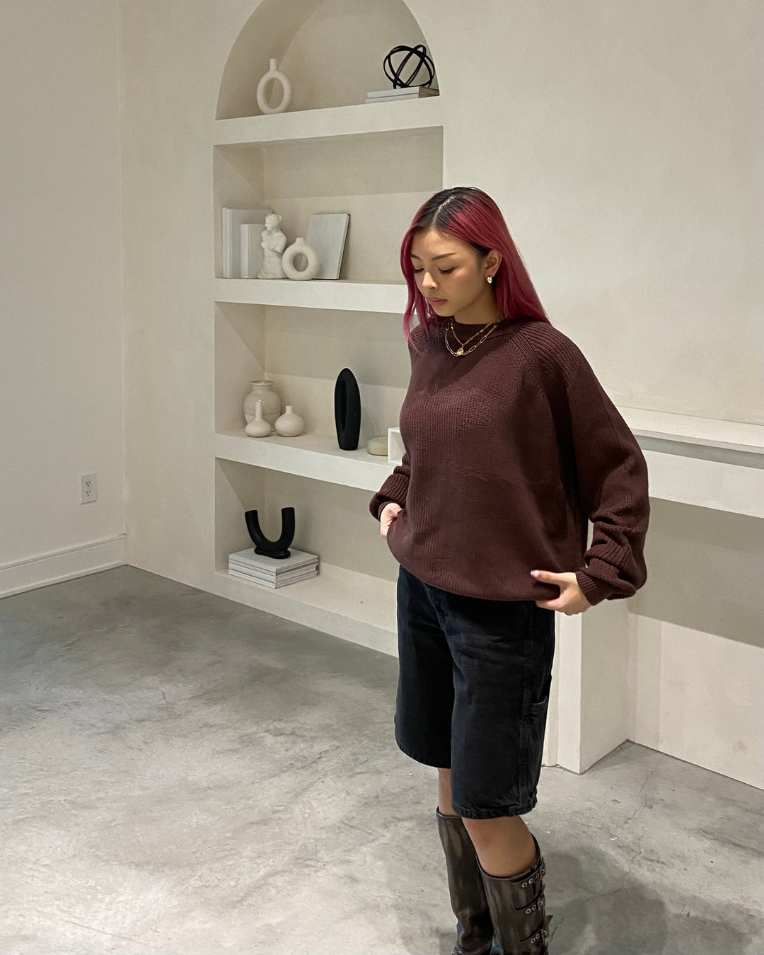 Dark Chocolate Knit Sweater