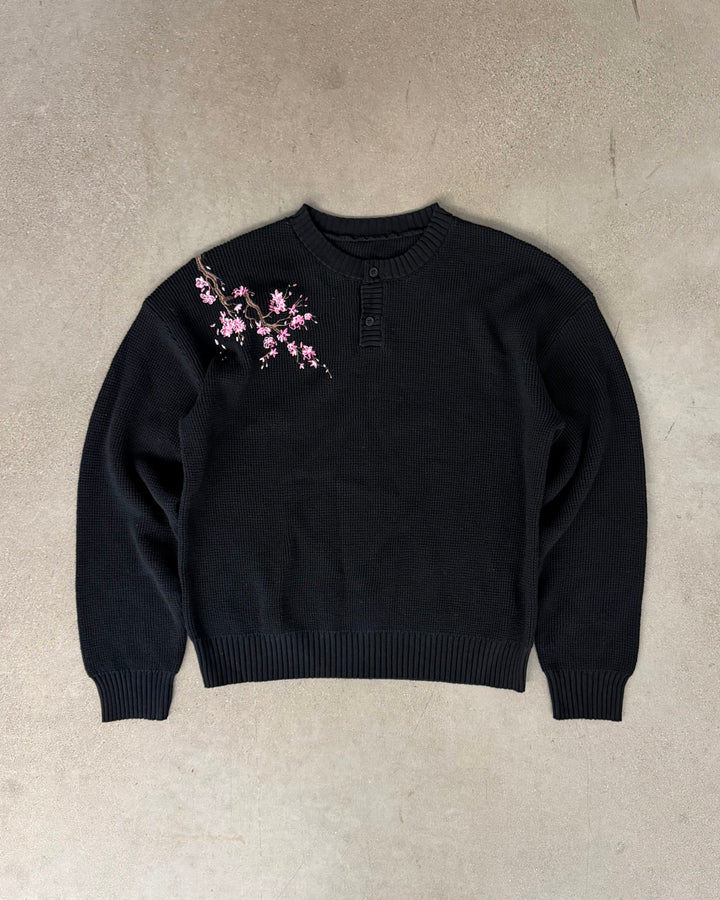 Cherry Blossom Henley Knit