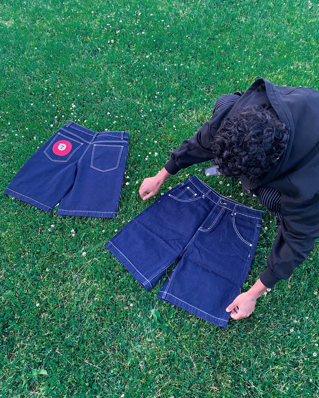 7 Ball Denim Jorts