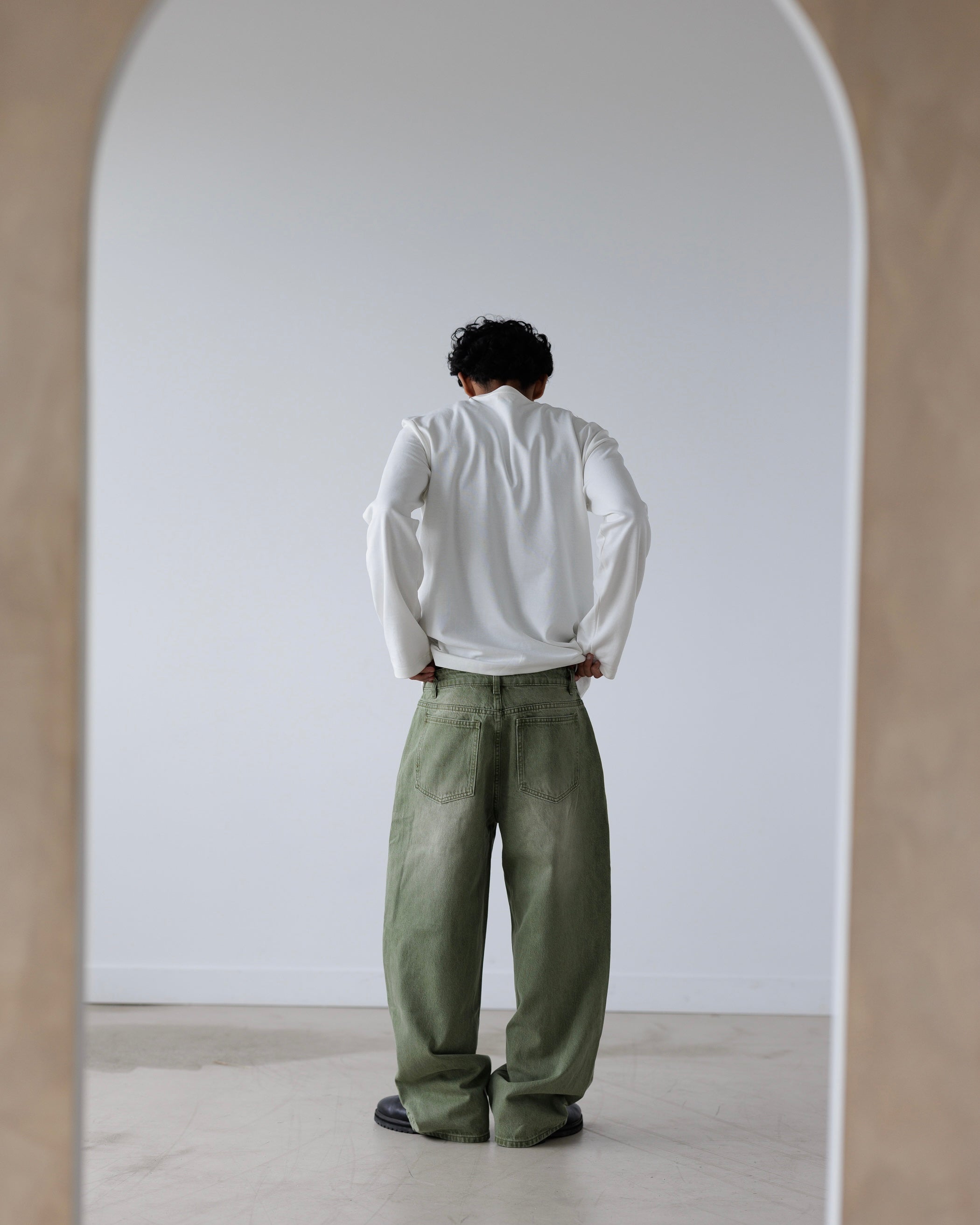 パンツ fadepants Silver Black Jeans GREENY Matcha Denim Jeans – 4tothe9
